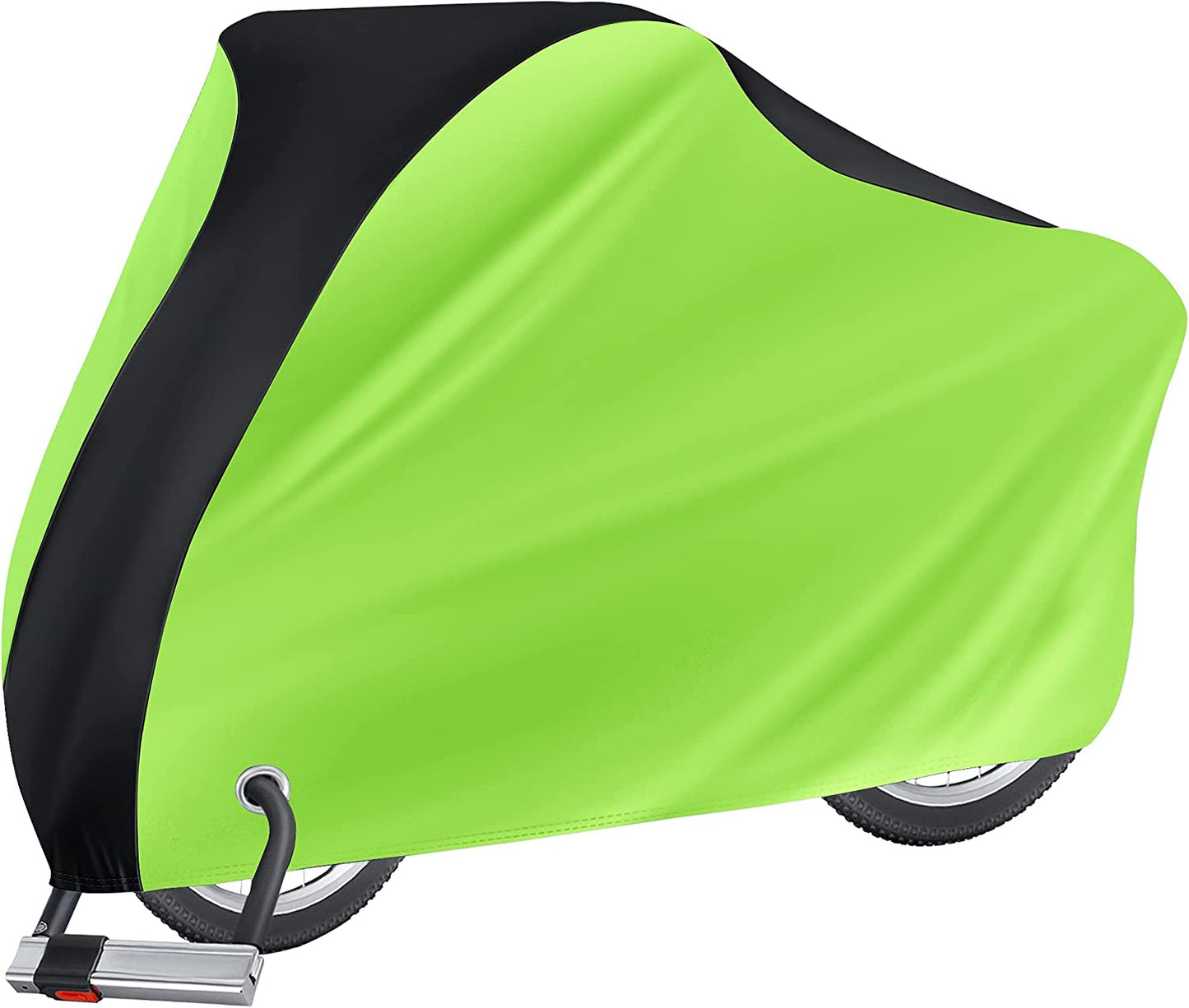 Bike Cover Outdoor Waterproof, Covers Rain Sun UV Dust Wind Proof with Lock Hole for Mountain Road Electric Bike