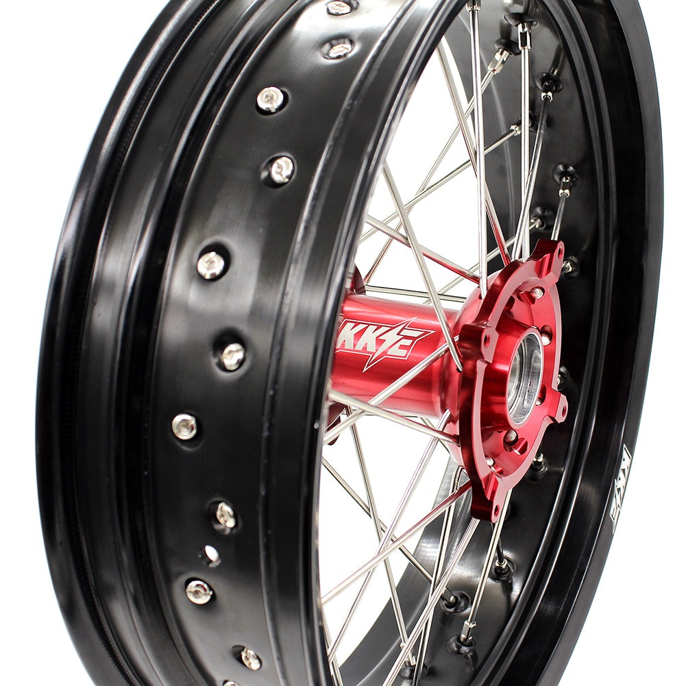 KKE 3.5 & 4.25 Supermoto Wheels for Honda CRF250R 2014-2025 CRF450R 2013-2025 CRF450X 2019-2025