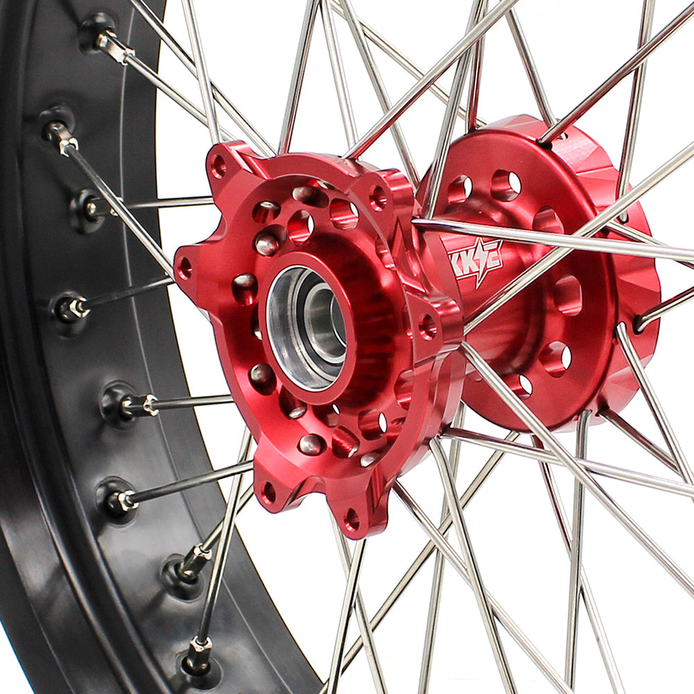 KKE 3.5 & 4.25 Supermoto Wheels for Honda CRF250R 2014-2025 CRF450R 2013-2025 CRF450X 2019-2025