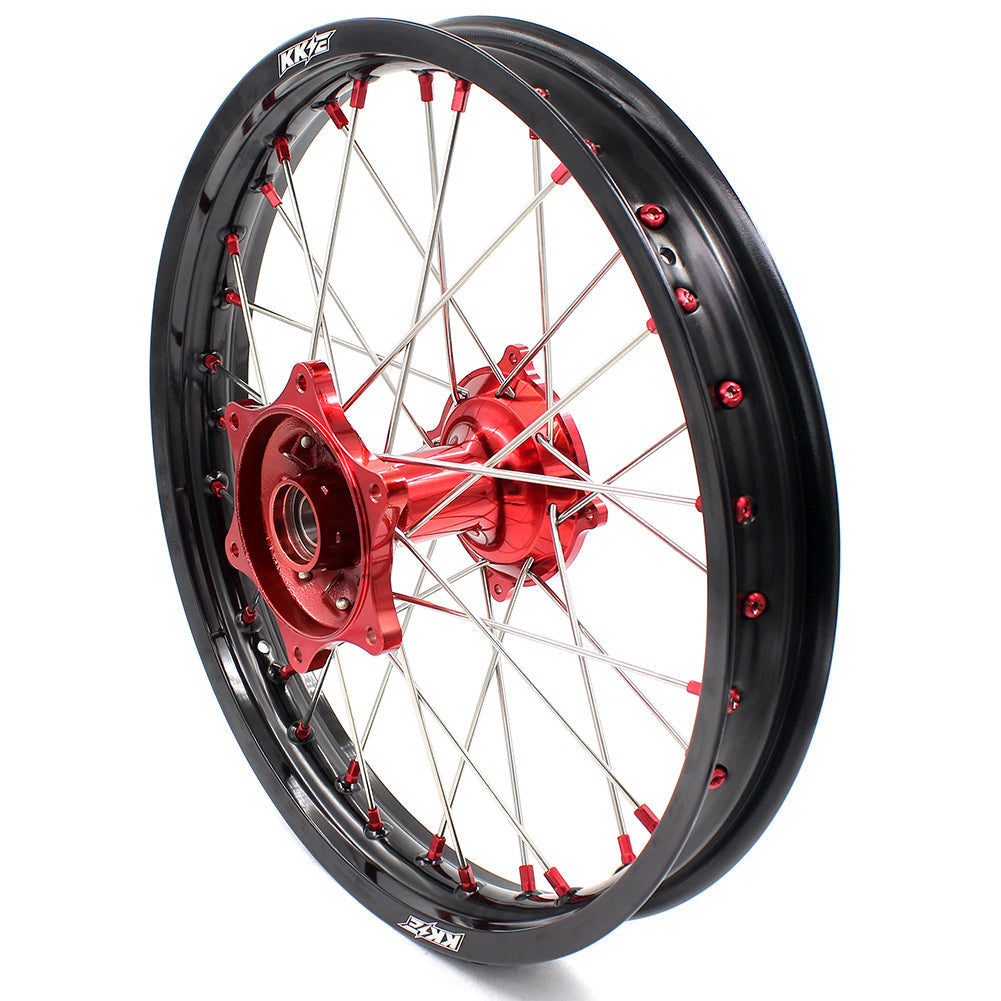 KKE 2.15*19 Casting Rear Wheel Rim fit HONDA CRF250R 04-13 CRF450R 02-12 Red Nipple