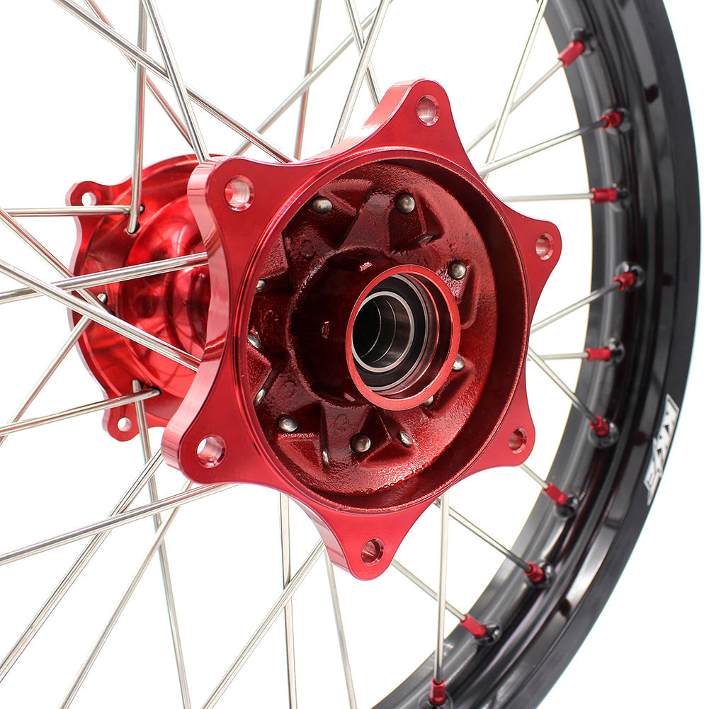 KKE 2.15*19 Casting Rear Wheel Rim fit HONDA CRF250R 04-13 CRF450R 02-12 Red Nipple