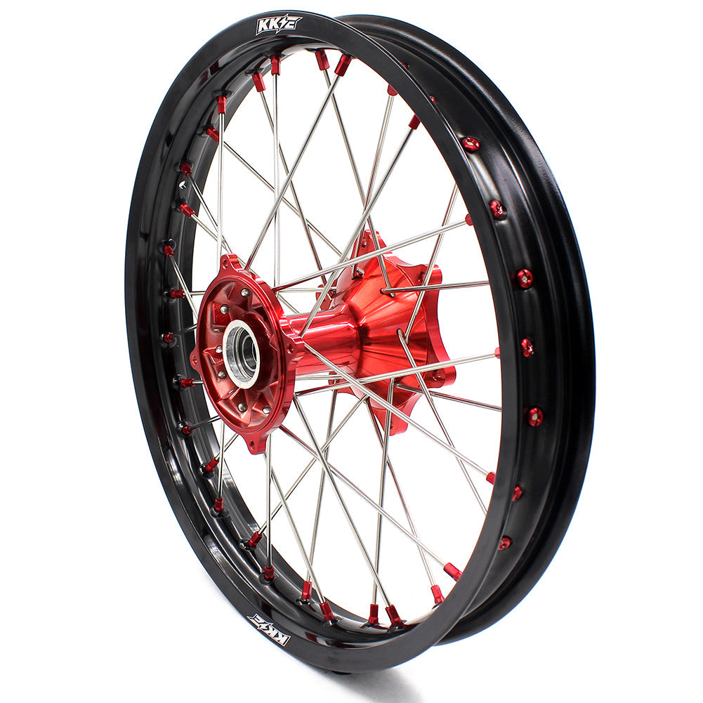 KKE 2.15*19 Casting Rear Wheel Rim fit HONDA CRF250R 04-13 CRF450R 02-12 Red Nipple