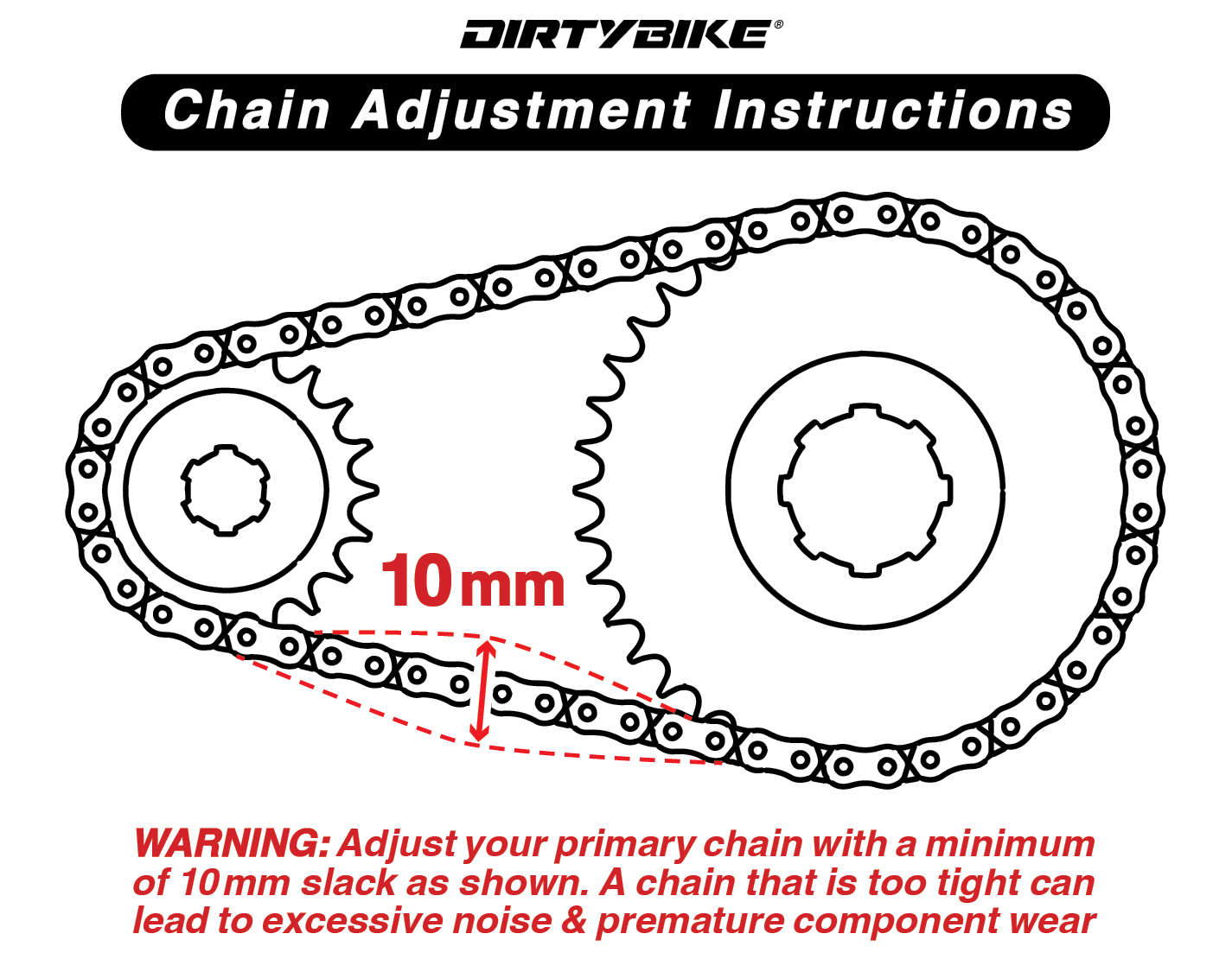 219 RK Non-Sealed Chain | Primary Belt to Chain Conversion Kit | E Ride Pro 2.0