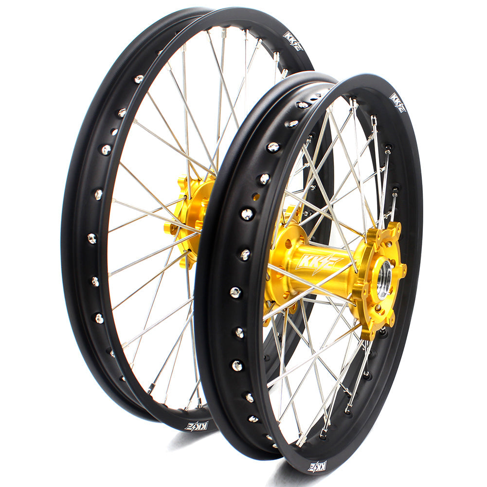 KKE 21 & 19 MX Off Road Wheels For SUZUKI RM125 2001-2007 RM250 2001-2008