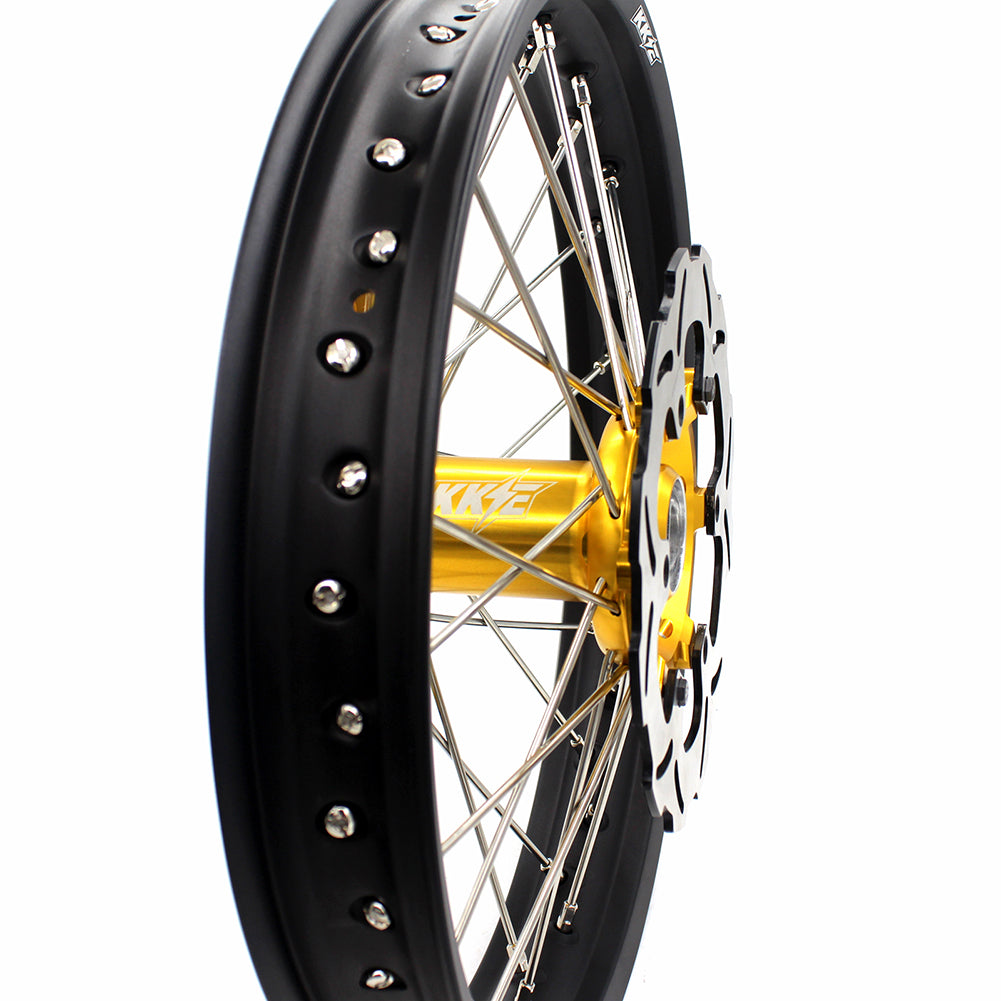 KKE 21" 18" Enduro Spoked Wheels Rims For SUZUKI DRZ400 DRZ400E DRZ400S