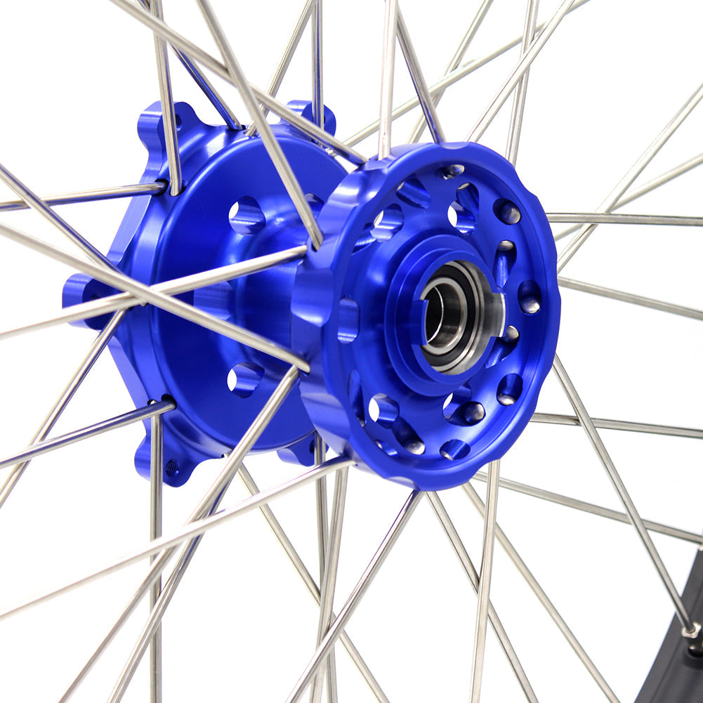 KKE 21/18 Dirtbike Spoke Alloy Wheels For SUZUKI DRZ400 DRZ400E DRZ400S