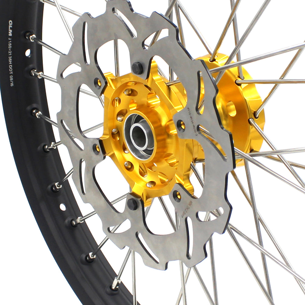 KKE 21" 18" Enduro Spoked Wheels Rims For SUZUKI DRZ400 DRZ400E DRZ400S