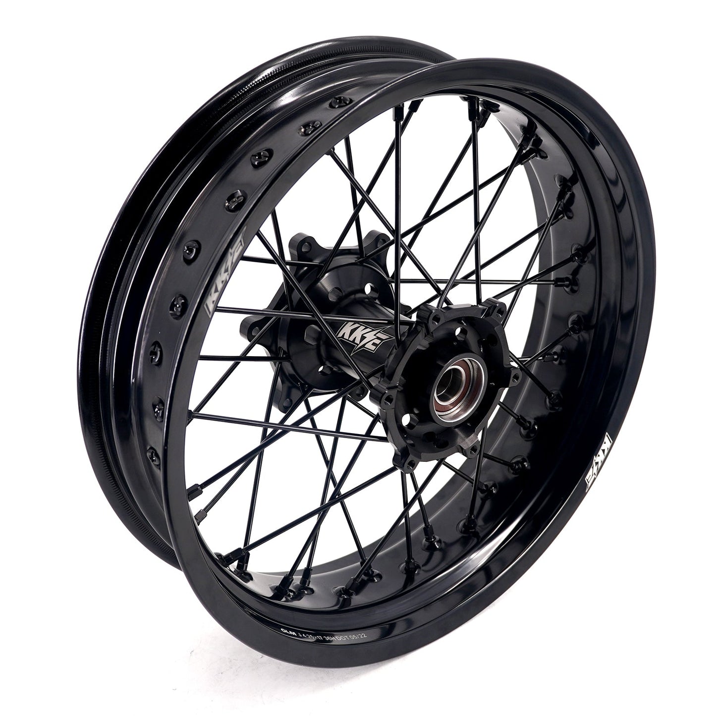 KKE 17Inch Supermoto Rims For KTM SX SX-F XC-F XC EXC EXC-F 2003-2024 Black