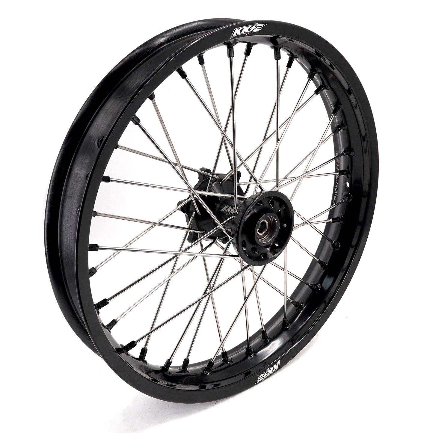 KKE 2.5*19 & 3.5*17 Dirtbike Tubed Spoke Wheels Rims Fit KTM 390 Adventure 2020-2021 Black