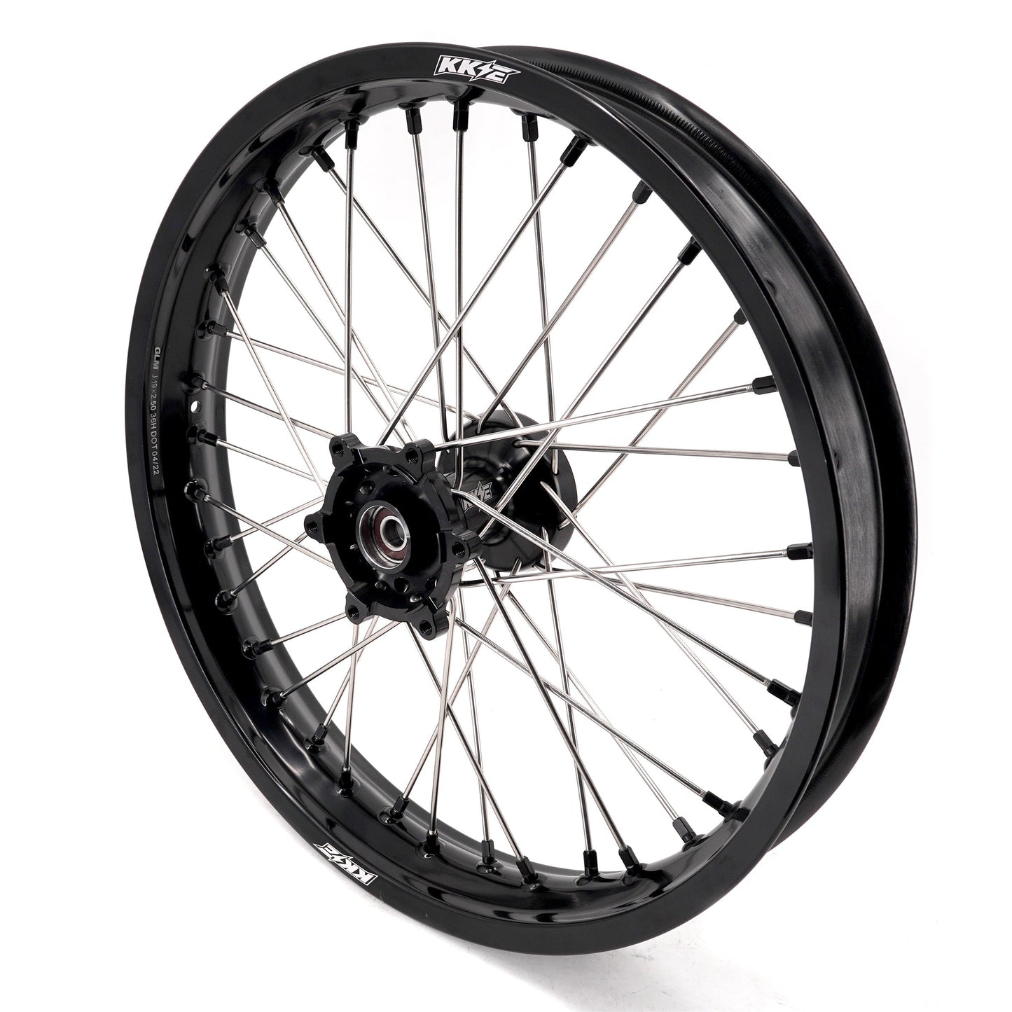 KKE 2.5*19 & 3.5*17 Dirtbike Tubed Spoke Wheels Rims Fit KTM 390 Adventure 2020-2021 Black