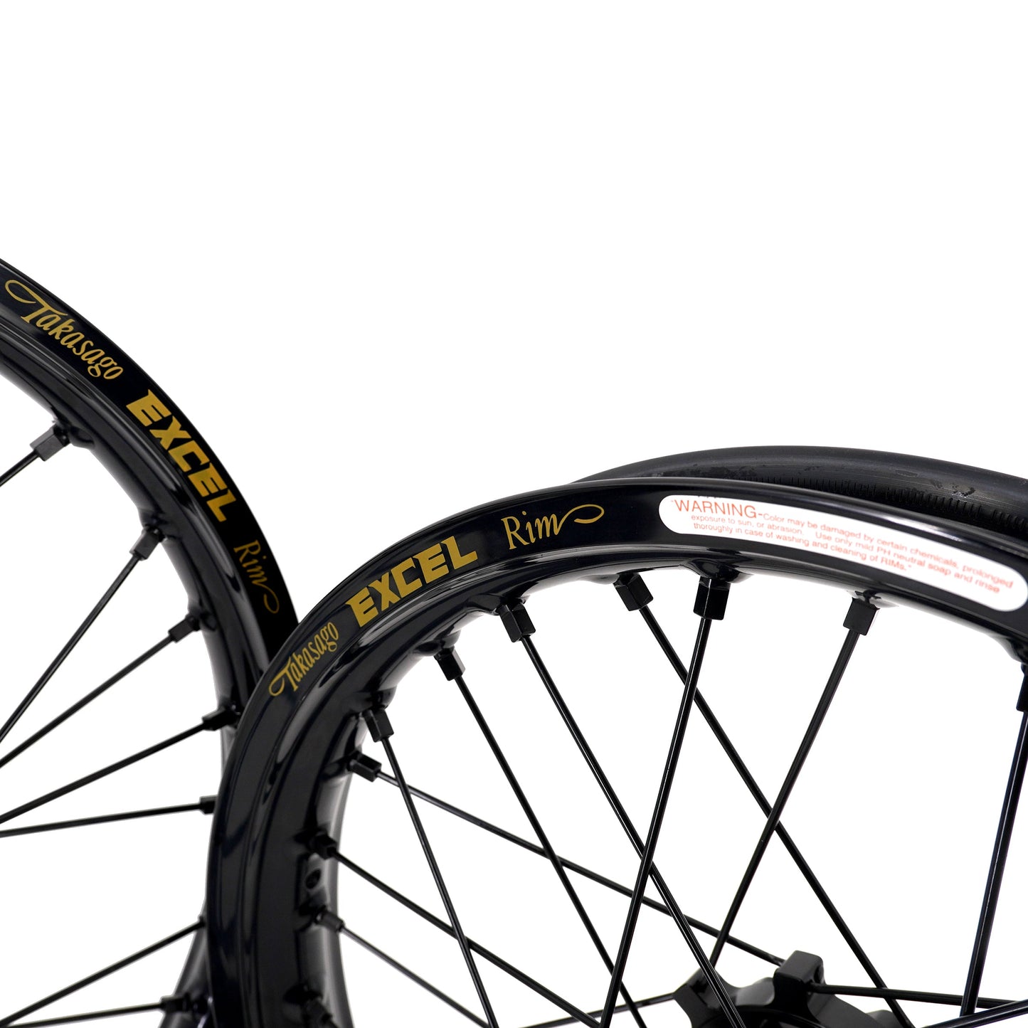 US Stock KKE 19" 16" Spoke Alloy Wheels Fit Talaria Sting MX3 / R MX4 Electric E-bike Black Takasago EXCEL Rims