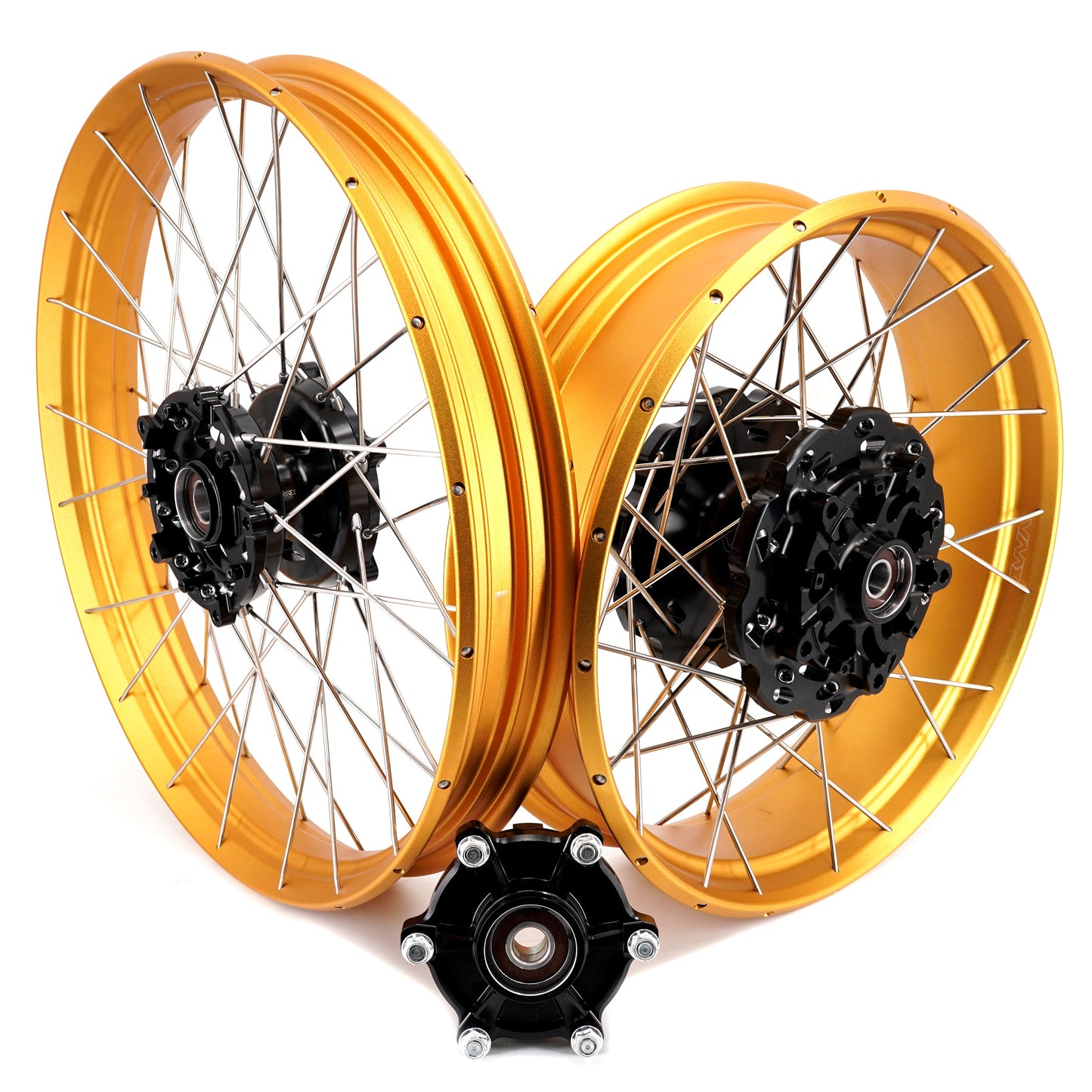VMX-Racing 21" 18" Tubeless Wheels Fit Yamaha Tenere 700 2019-2025 Gold Rims