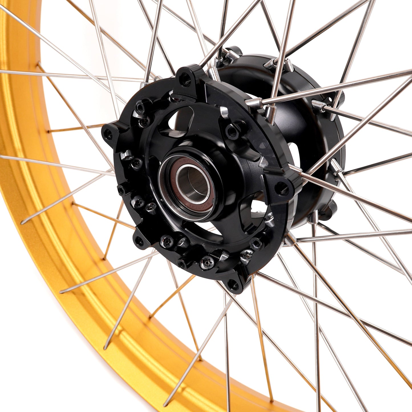 VMX-Racing 21" 18" Tubeless Wheels Fit Yamaha Tenere 700 2019-2025 Gold Rims