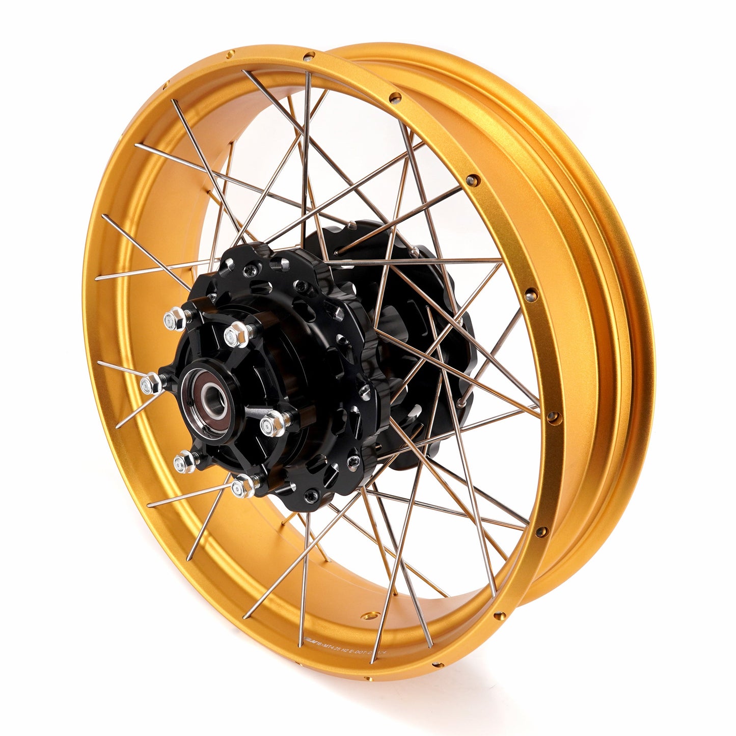 VMX-Racing 21" 18" Tubeless Wheels Fit Yamaha Tenere 700 2019-2025 Gold Rims