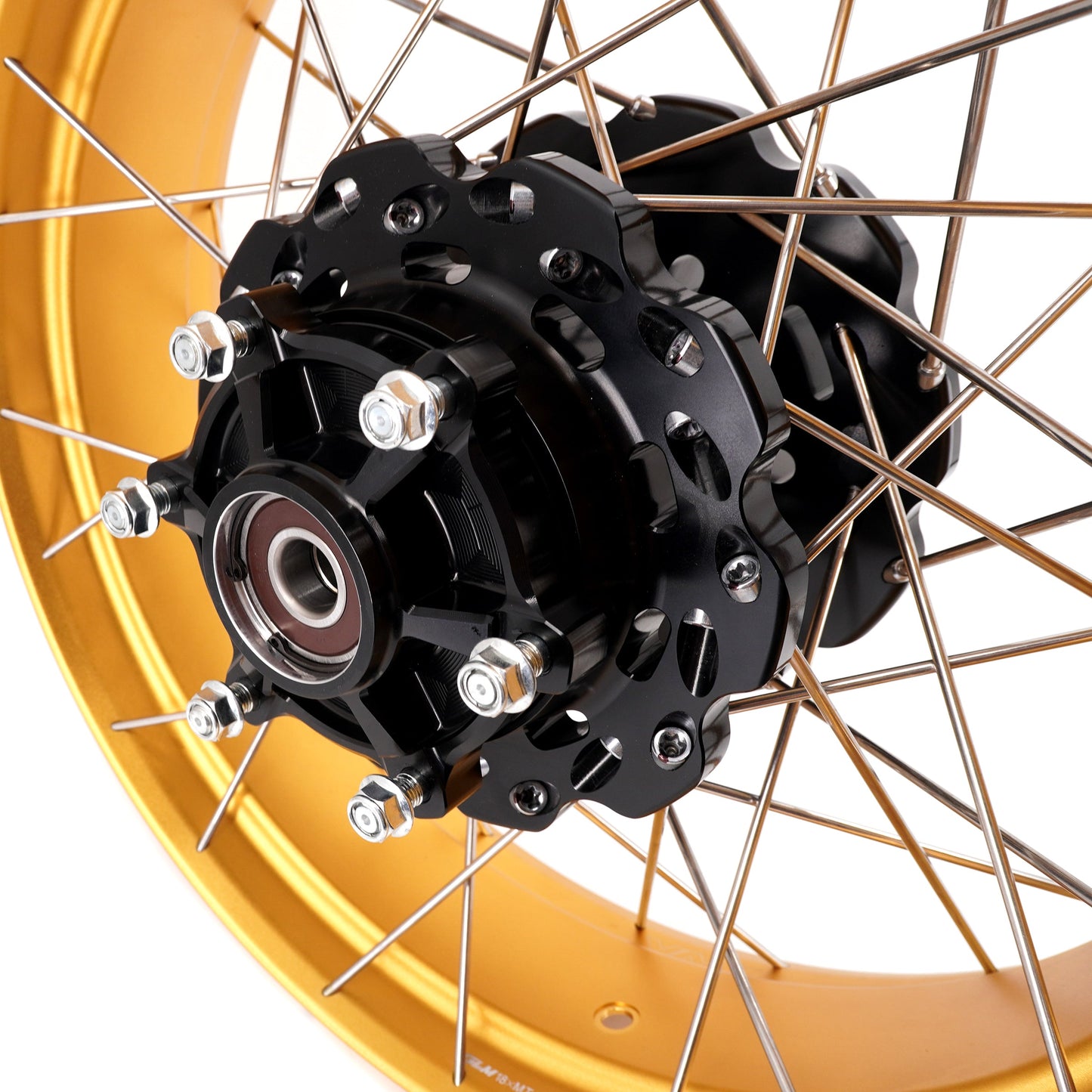 VMX-Racing 21" 18" Tubeless Wheels Fit Yamaha Tenere 700 2019-2025 Gold Rims