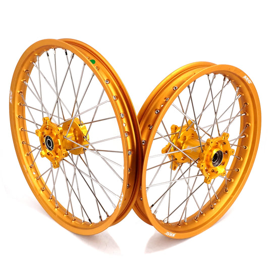 KKE 21 & 19 Wheels Gold Rims For SUZUKI RM125 2001-2007 RM250 2001-2008