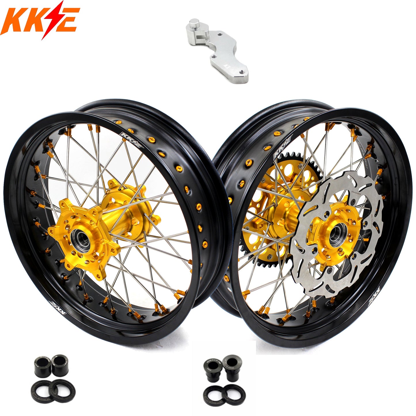 KKE 3.5/4.25*17 Inch Supermoto Wheels For SUZUKI DRZ400SM 2005-2024 CST Tires Rim