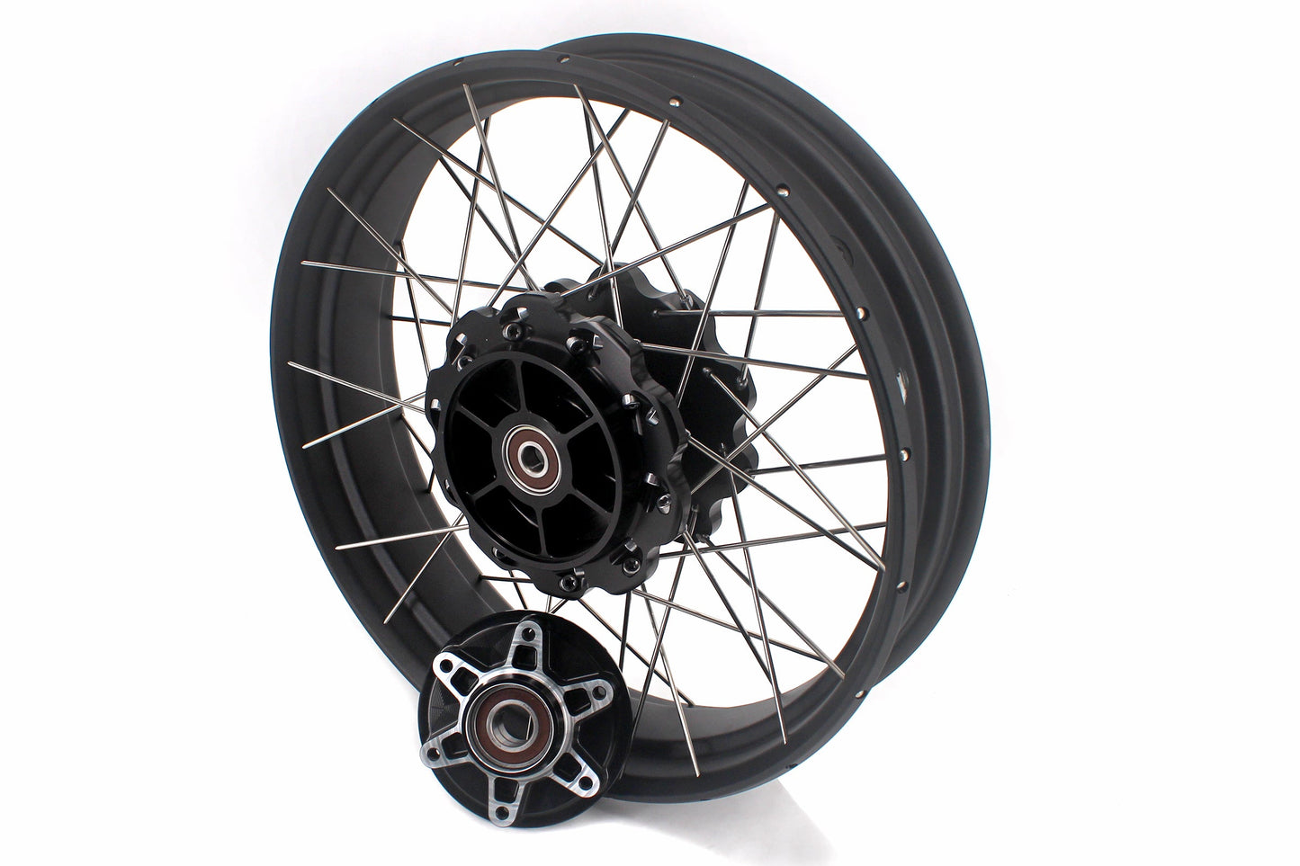 VMX-Racing 19-17in. Spoke Tubeless Wheels Fit For KTM390 Adventure Orange/White Fit For Husqvarna 401 2020 2021