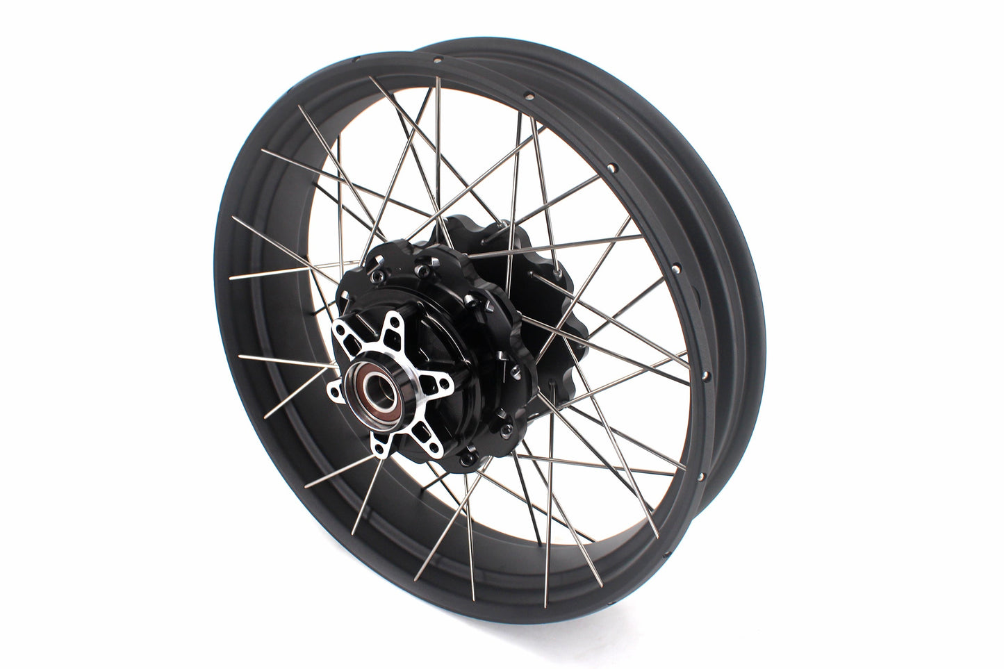 VMX-Racing 19-17in. Spoke Tubeless Wheels Fit For KTM390 Adventure Orange/White Fit For Husqvarna 401 2020 2021