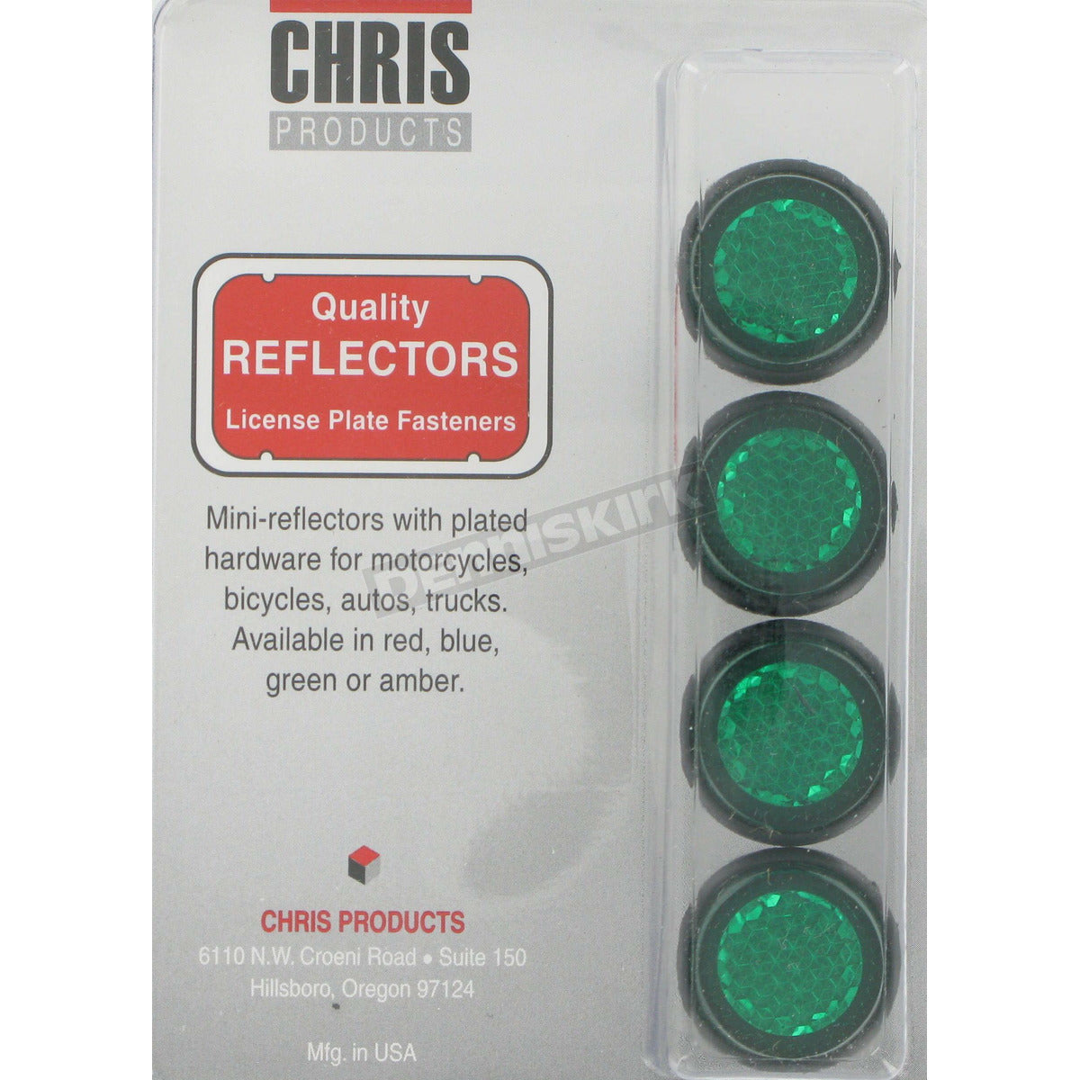 Green License Plate Reflectors
