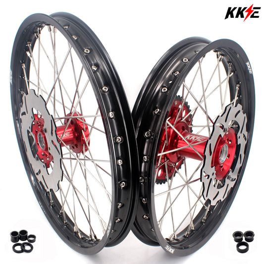 KKE 21" 19" or 21" 18" Dirtbike Spoke Wheels Rims For HONDA CRF250R CRF450R 2015-2025