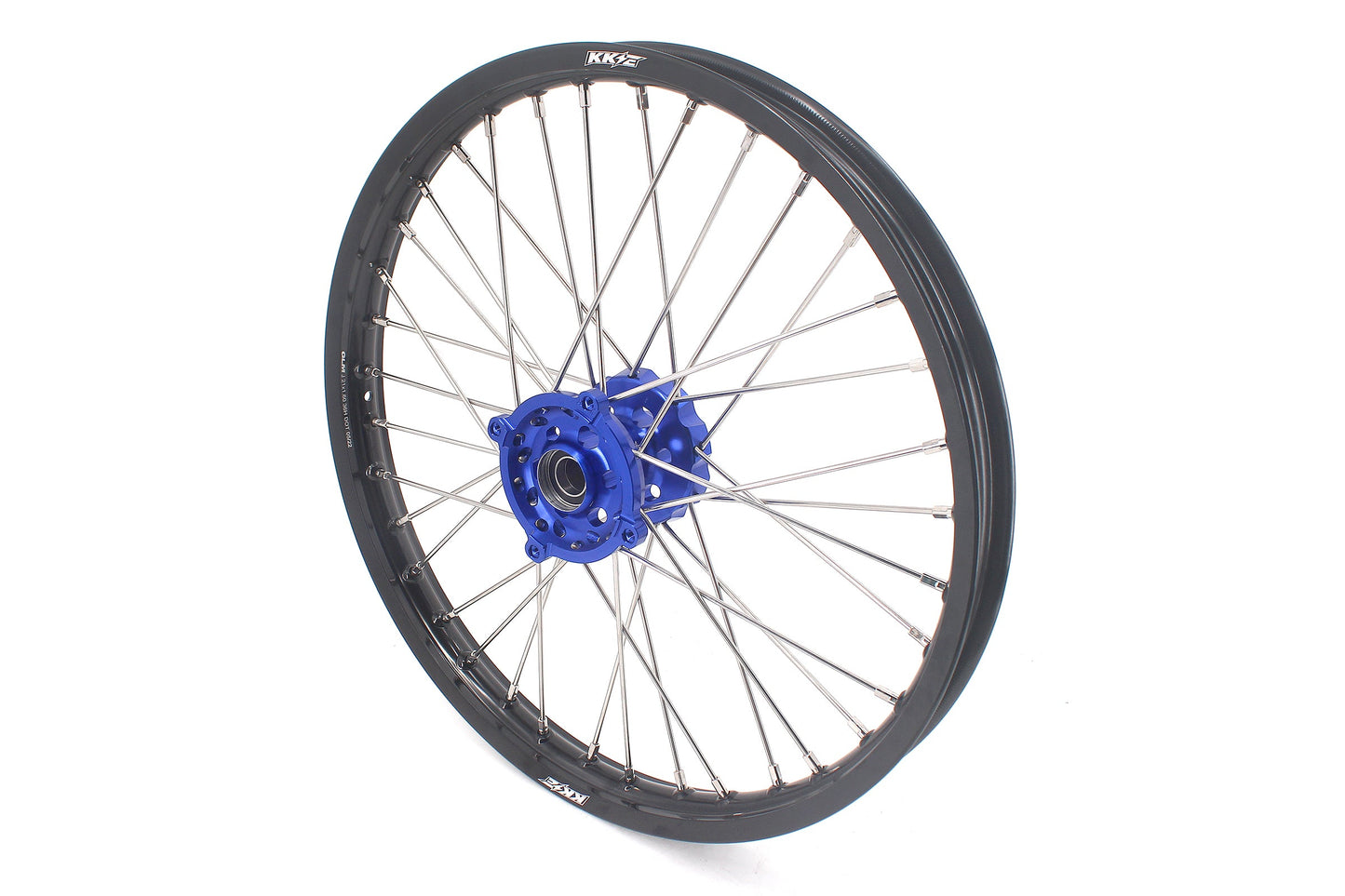KKE 1.6*21 & 2.15*19 Wheels Rims Fit Kawasaki KX450 2019-2023 KX450X 2021-2023 Blue Hubs