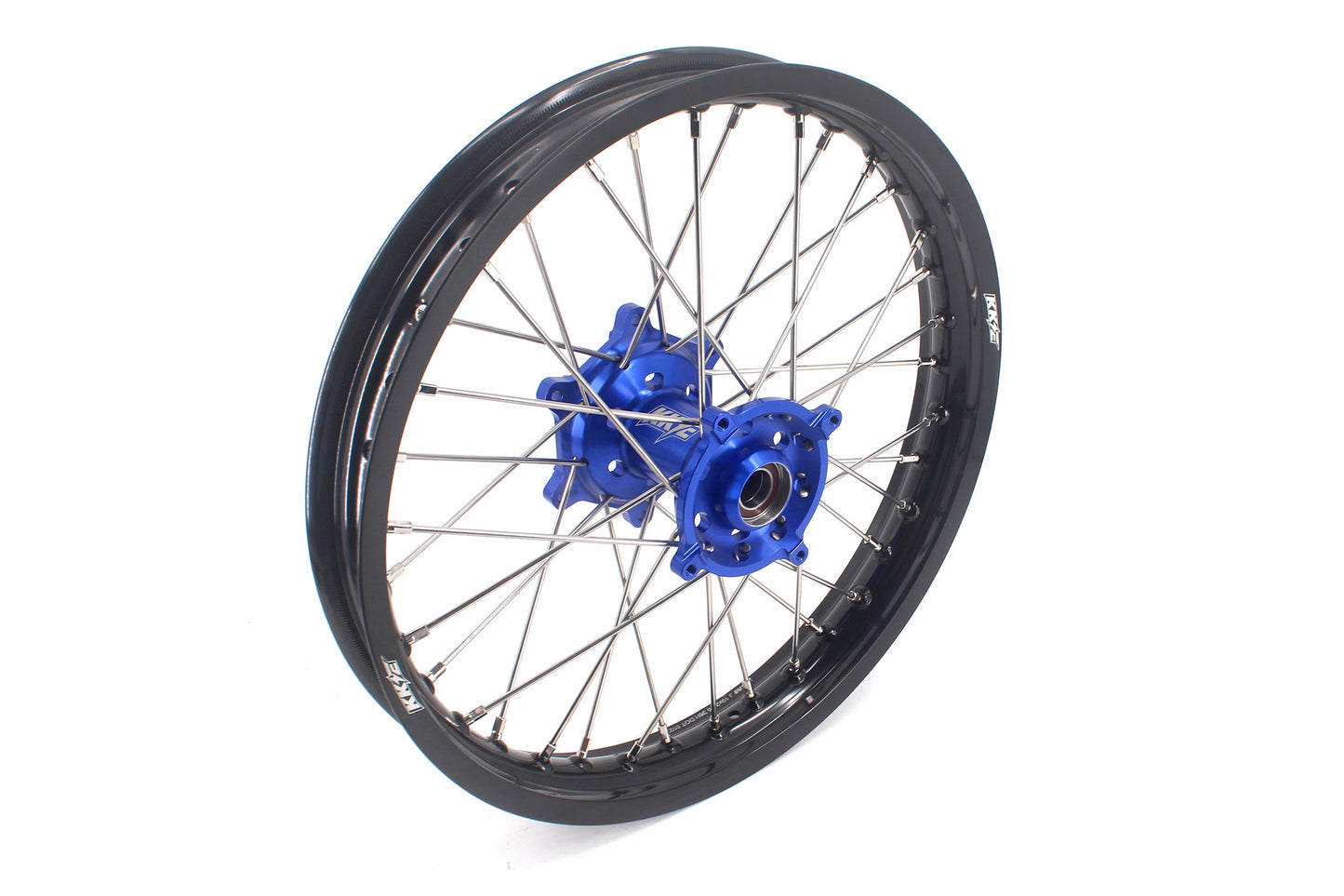 KKE 1.6*21 & 2.15*19 Wheels Rims Fit Kawasaki KX450 2019-2023 KX450X 2021-2023 Blue Hubs