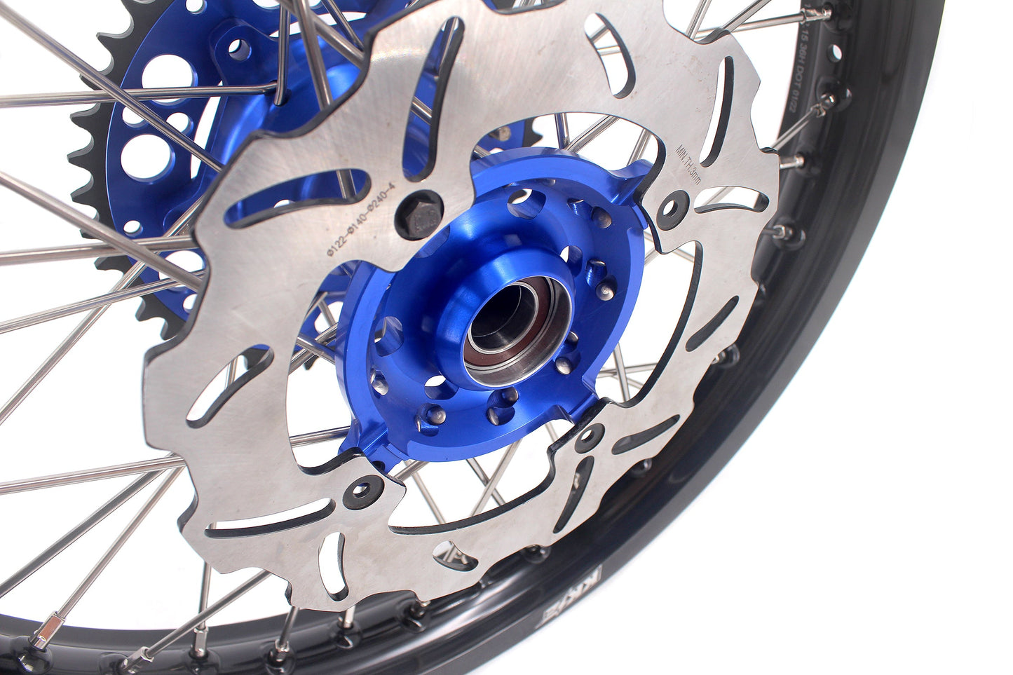 KKE 21 & 18 Off Road Spoked Wheels For KAWASAKI KX125 KX250 2003 2004 2005 Disc
