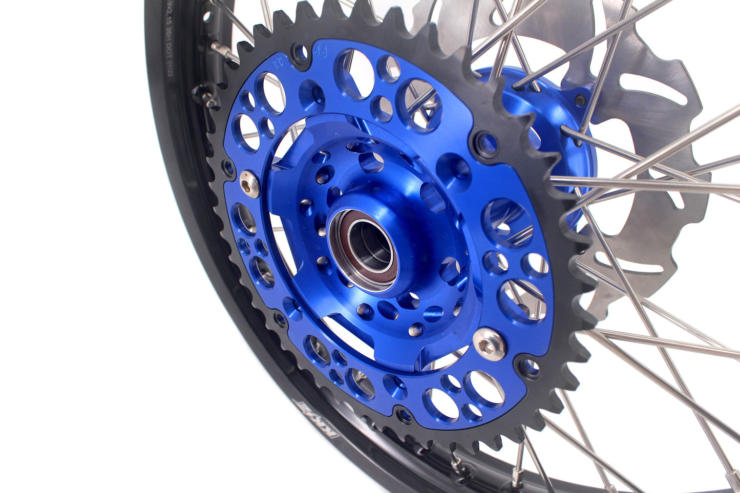 KKE 21 & 18 Off Road Spoked Wheels For KAWASAKI KX125 KX250 2003 2004 2005 Disc