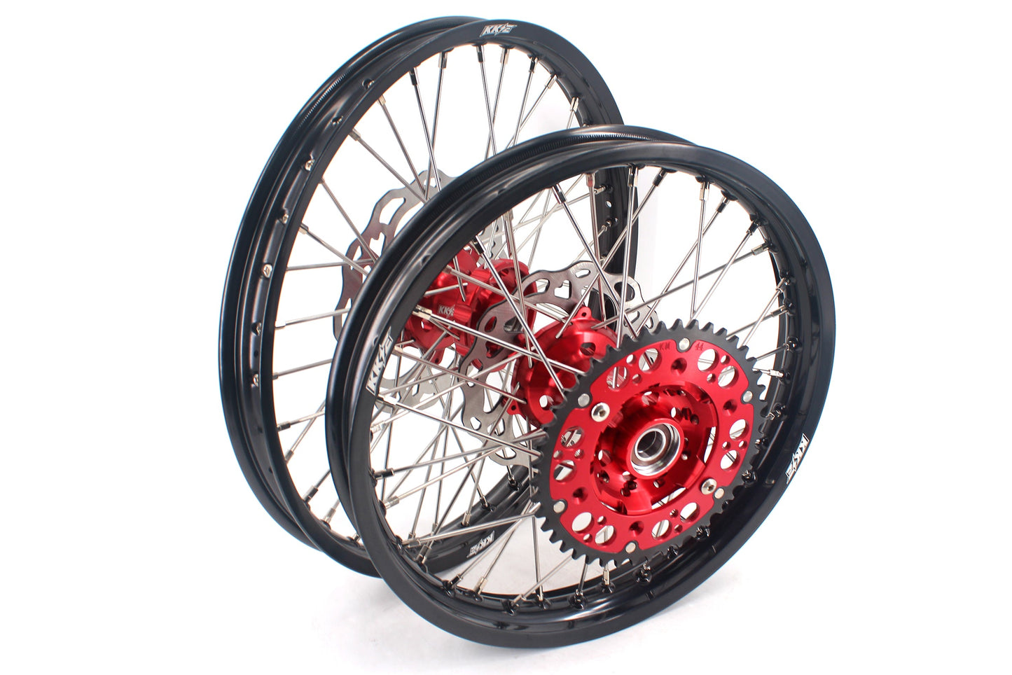 KKE 21" 18" Enduro Spoked Wheels For GAS GAS EC MC EX 125-4550CC 2021-2025 Dirtbike Spoked Wheels Set