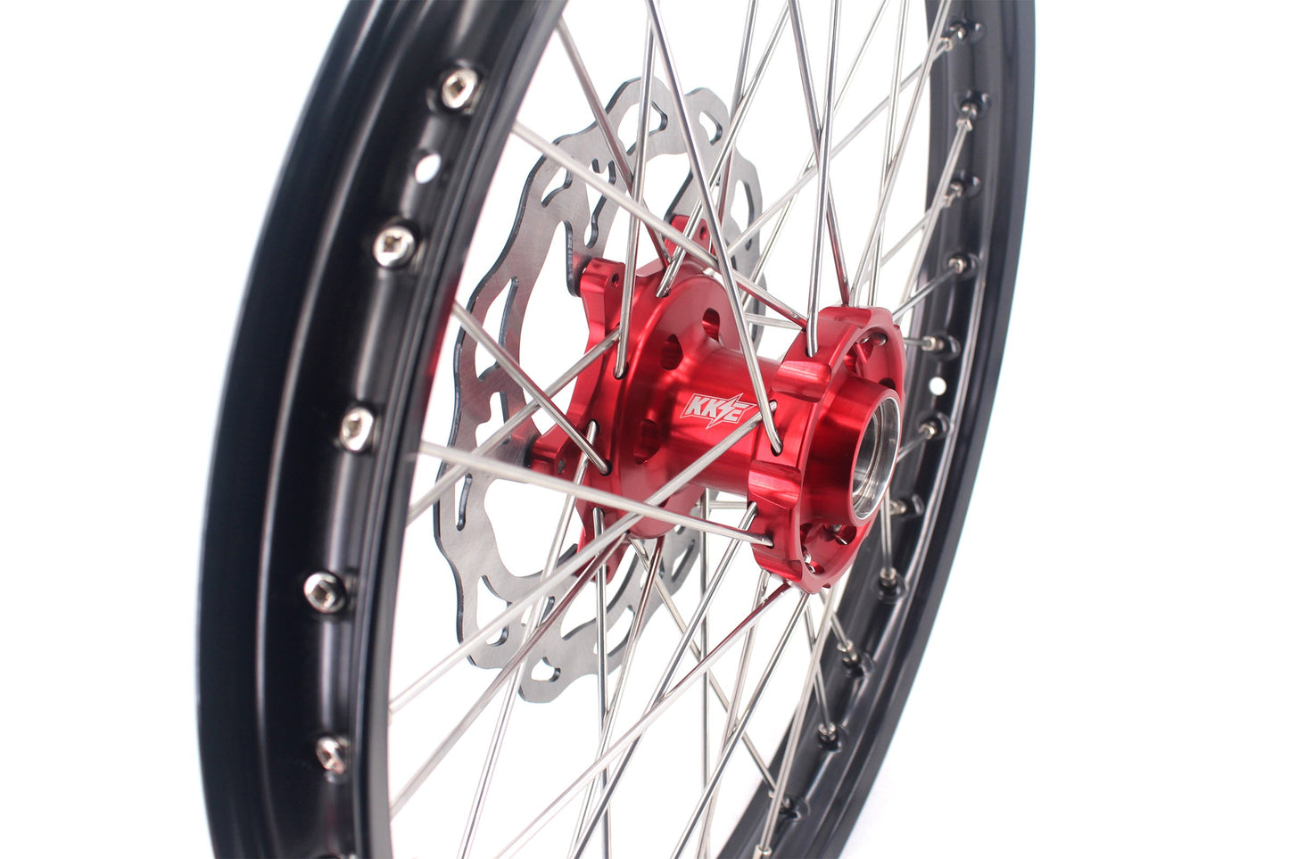 KKE 21" 18" Enduro Spoked Wheels For GAS GAS EC MC EX 125-4550CC 2021-2025 Dirtbike Spoked Wheels Set