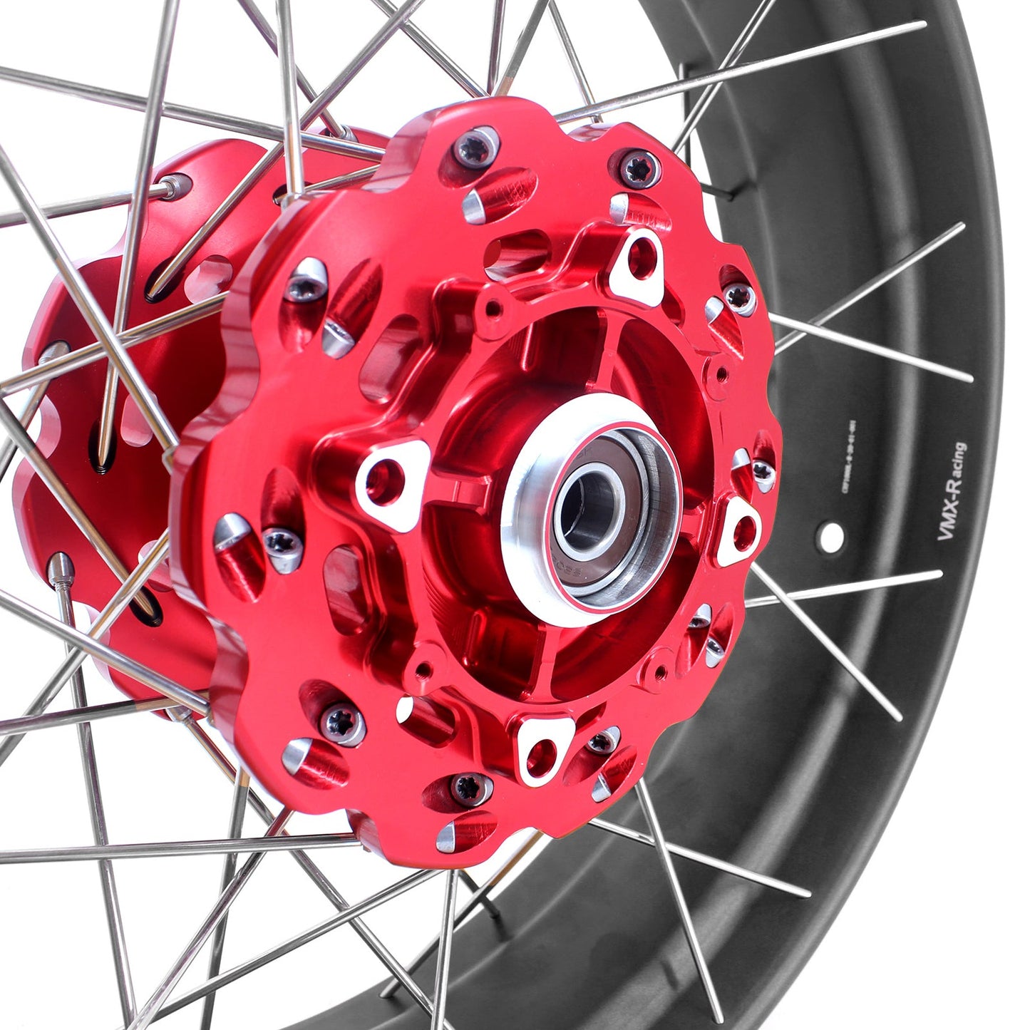 VMX-Racing Red Hub & Black Rim Tubeless Wheels Fit For HONDA Africa Twin CRF1000L 2016-2020 21in. & 18in.