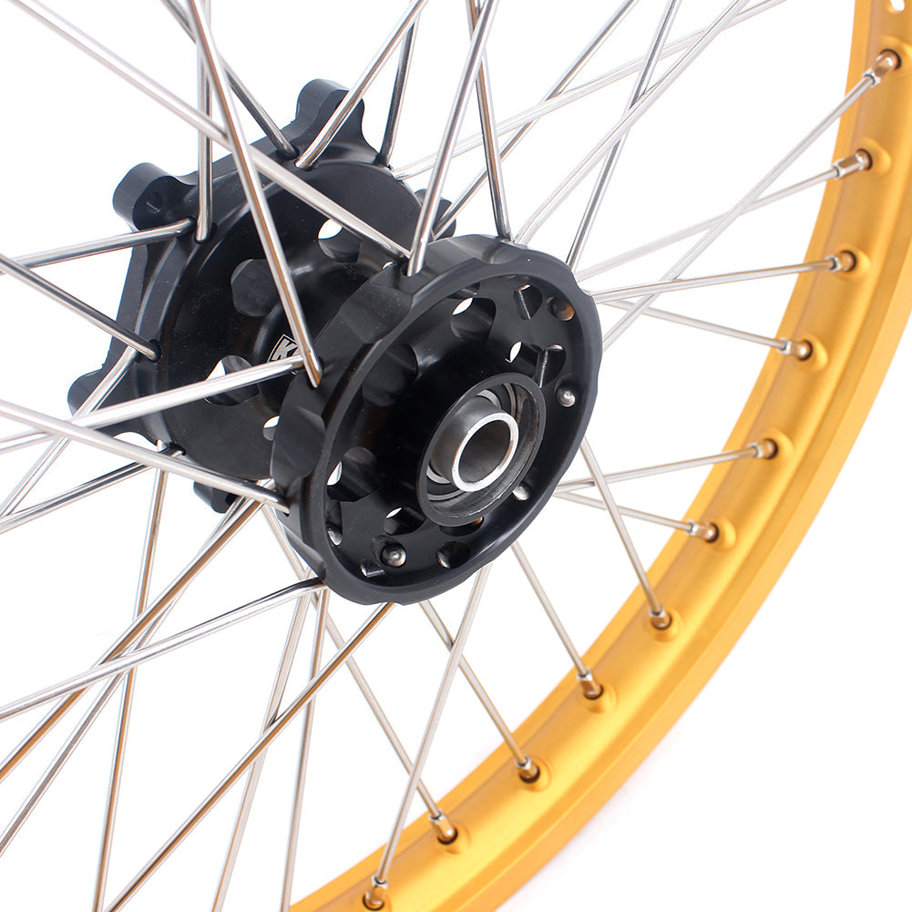 KKE 21 & 19 MX Gold Rims for Suzuki RM125 RM250 1996-2000 Black Hub