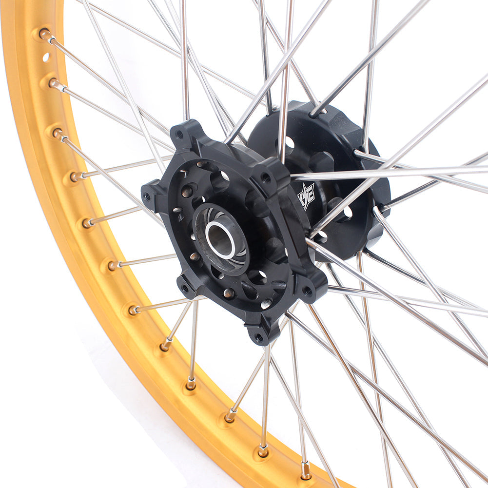 KKE 21 & 19 MX Gold Rims for Suzuki RM125 RM250 1996-2000 Black Hub