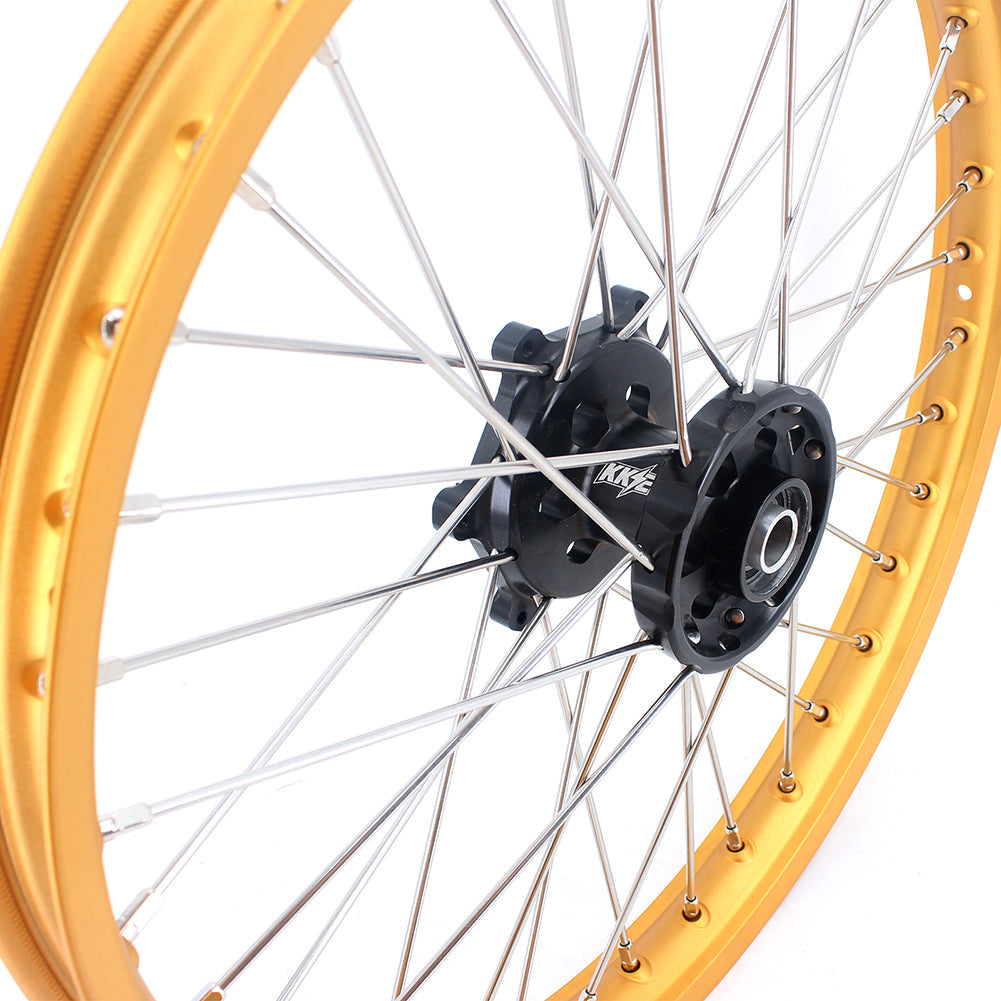 KKE 21 & 19 MX Gold Rims for Suzuki RM125 RM250 1996-2000 Black Hub