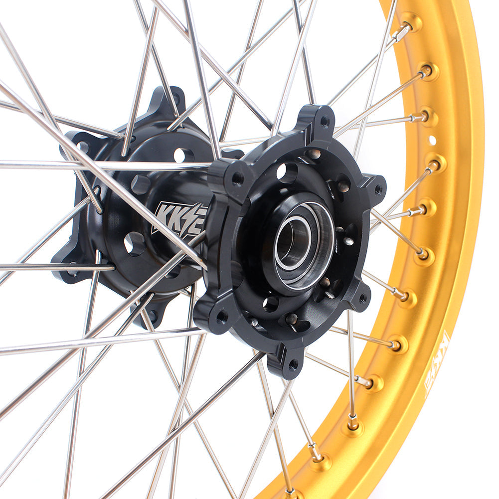 KKE 21 & 19 Dirt Bike Gold Rims for Suzuki RM125 2001-2007 RM250 2008