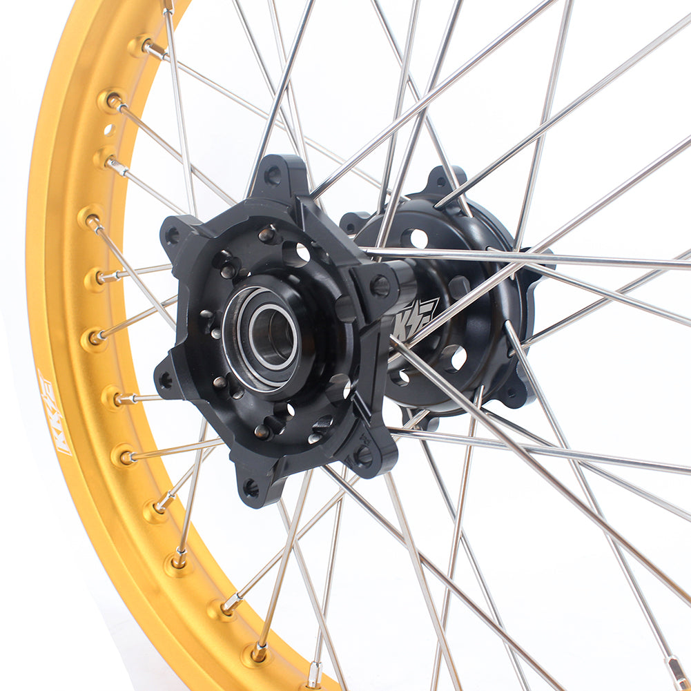 KKE 21 & 19 MX Gold Rims for Suzuki RM125 RM250 1996-2000 Black Hub