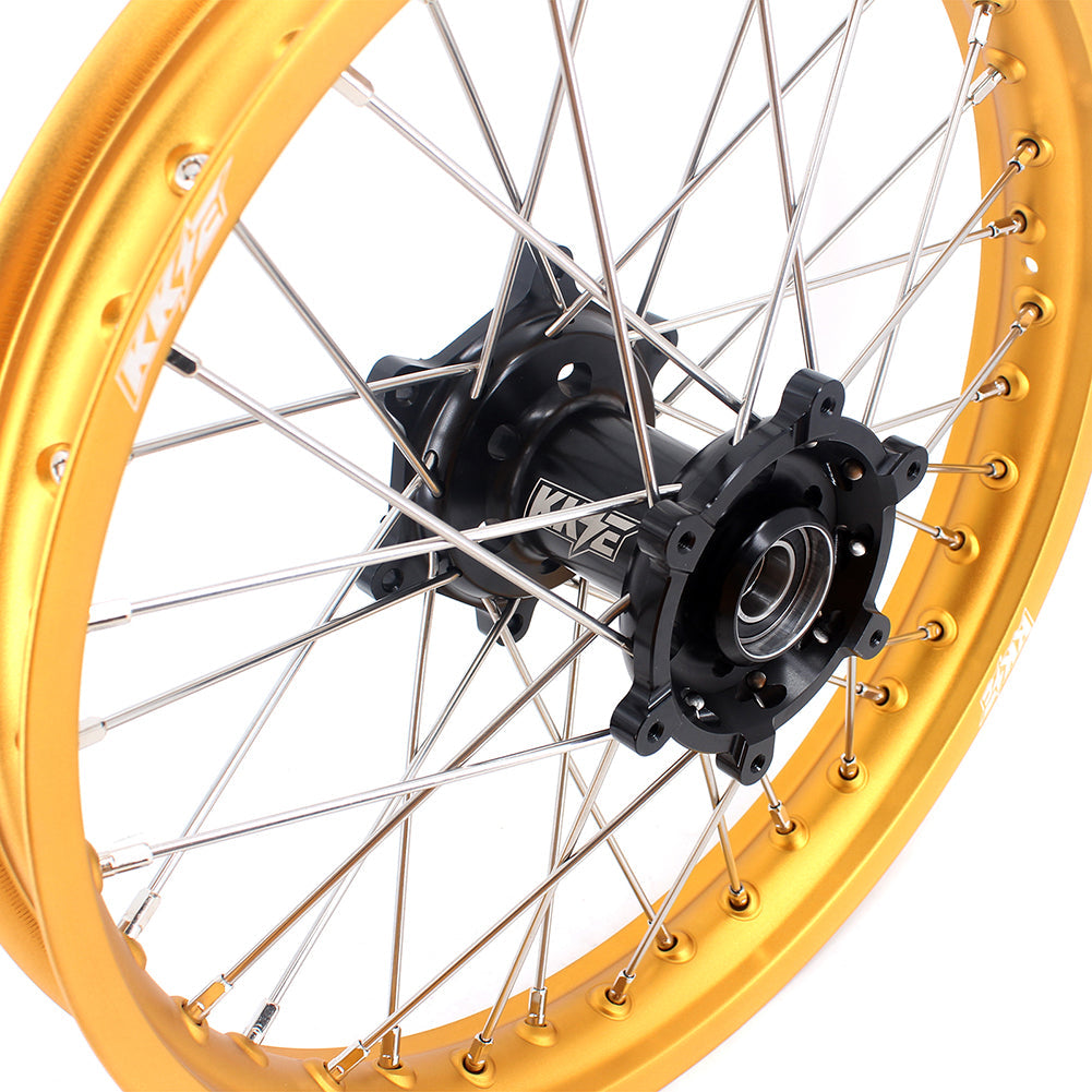 KKE 21 & 19 MX Gold Rims for Suzuki RM125 RM250 1996-2000 Black Hub