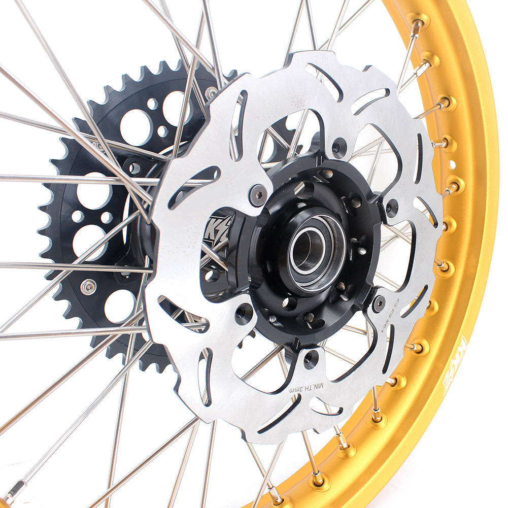 KKE 21 & 19 MX Gold Rims for Suzuki RM125 RM250 1996-2000 Black Hub