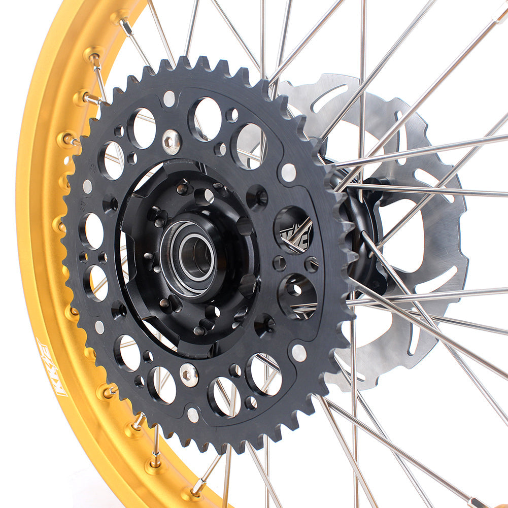 KKE 21 & 19 MX Gold Rims for Suzuki RM125 RM250 1996-2000 Black Hub