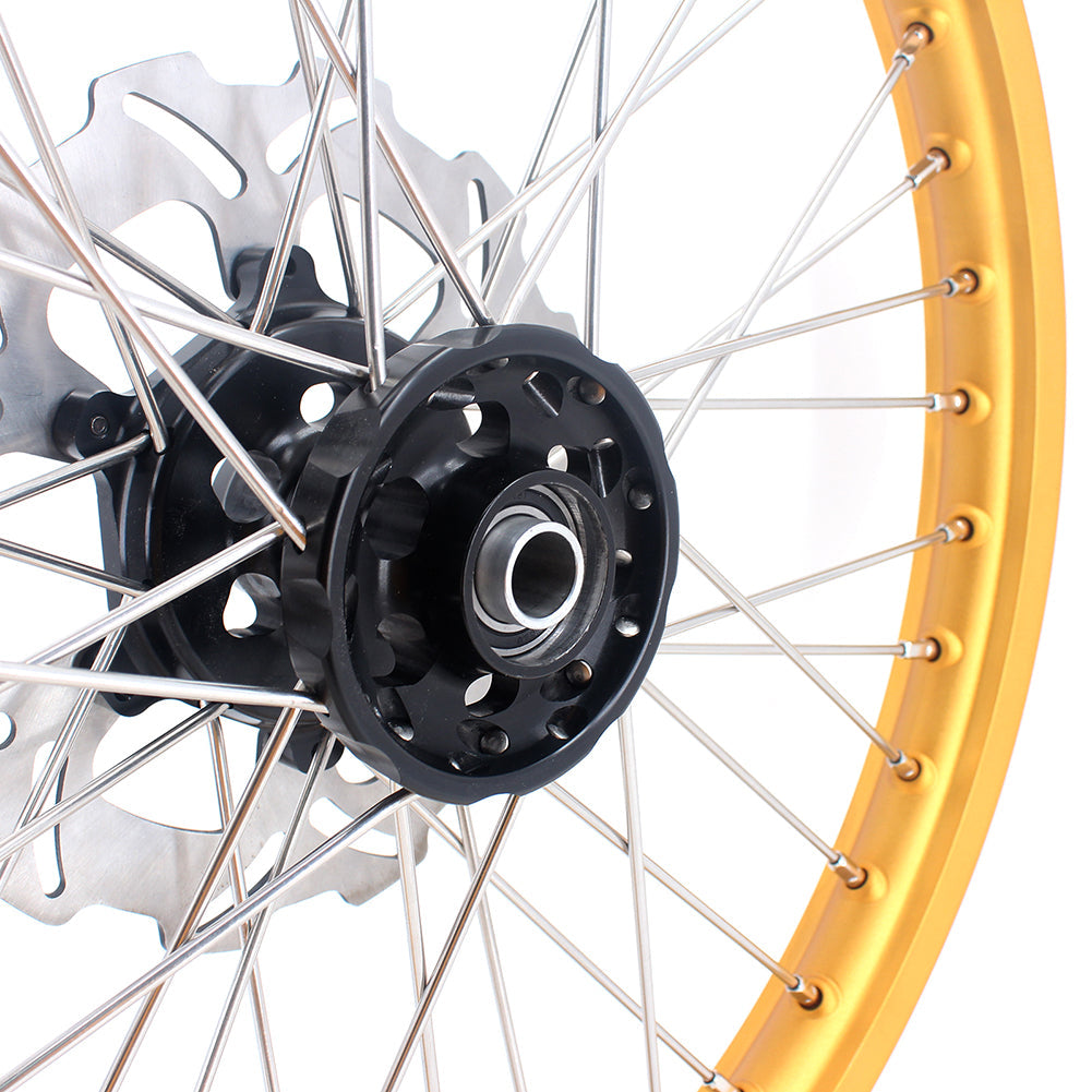 KKE 21 & 19 MX Gold Rims for Suzuki RM125 RM250 1996-2000 Black Hub