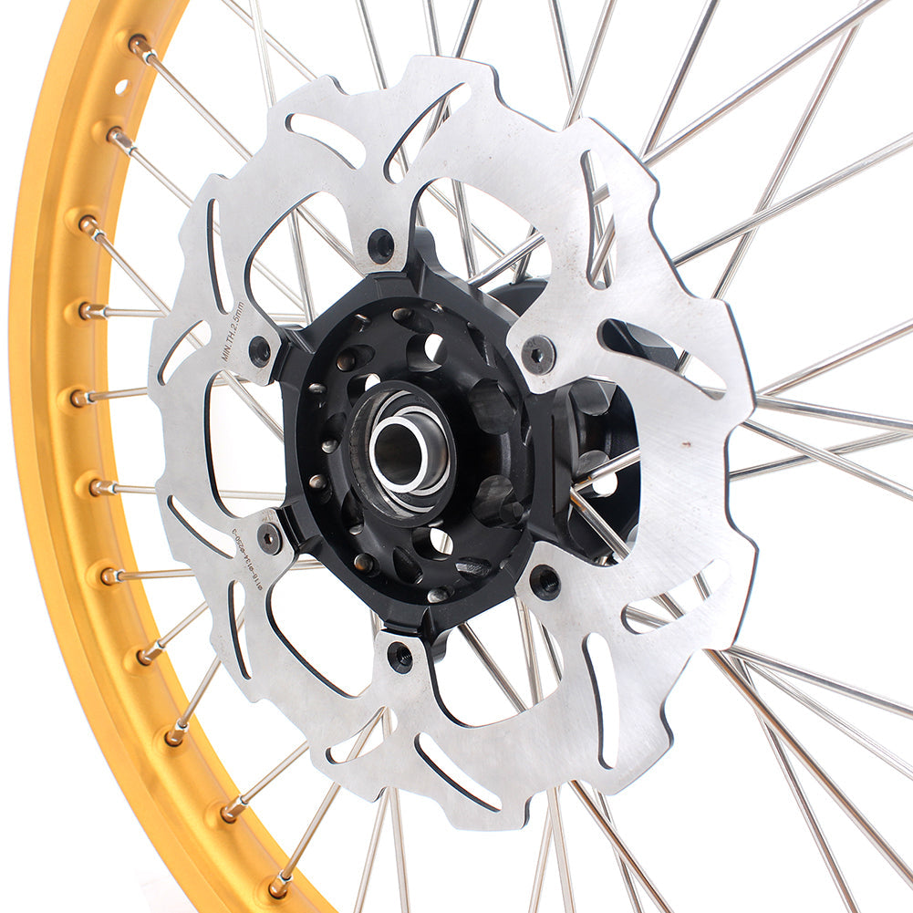 KKE 21 & 19 MX Gold Rims for Suzuki RM125 RM250 1996-2000 Black Hub
