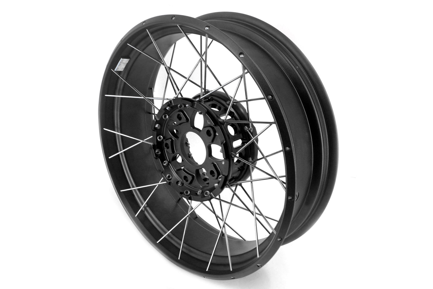 VMX 19" 17" Inch Tubeless Rims for BMW R1200GS R1200GS Adventure 2013-2020 Black Hub & Black Rim