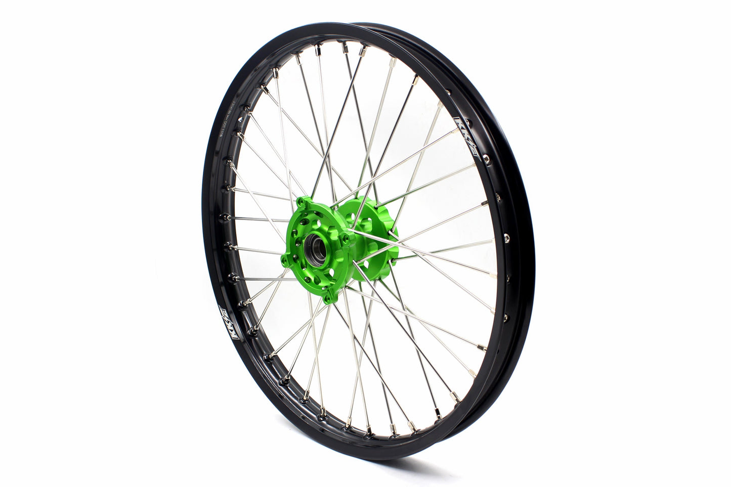 KKE 1.6*21 & 2.15*19 Wheels Rims Fit Kawasaki KX450 2019-2023 KX450X 2021-2023 Green Hubs