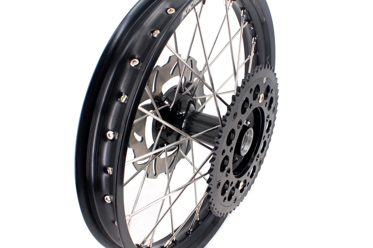 KKE 21 & 19 Casting MX Rims for Honda XR650R 2000-2008 240MM/240MM Disc Black&Black