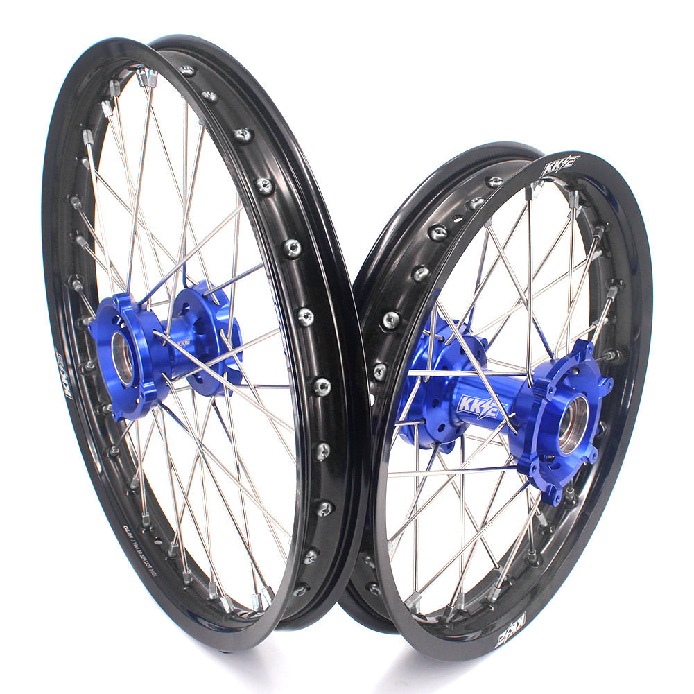 KKE 19" 16" CNC Big Kid's Wheels Rims Fit For Gas Gas MC85 2021-2024 Blue