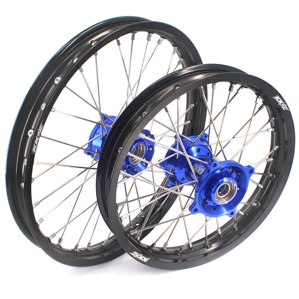 KKE 19" 16" CNC Big Kid's Wheels Rims Fit For Gas Gas MC85 2021-2024 Blue