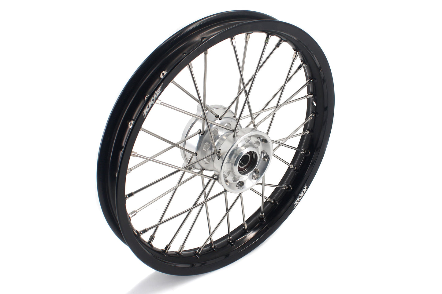 KKE 14 & 12 Small Kid's Wheels Rims Set for KTM 65 SX 2002-2024 Silver&Black