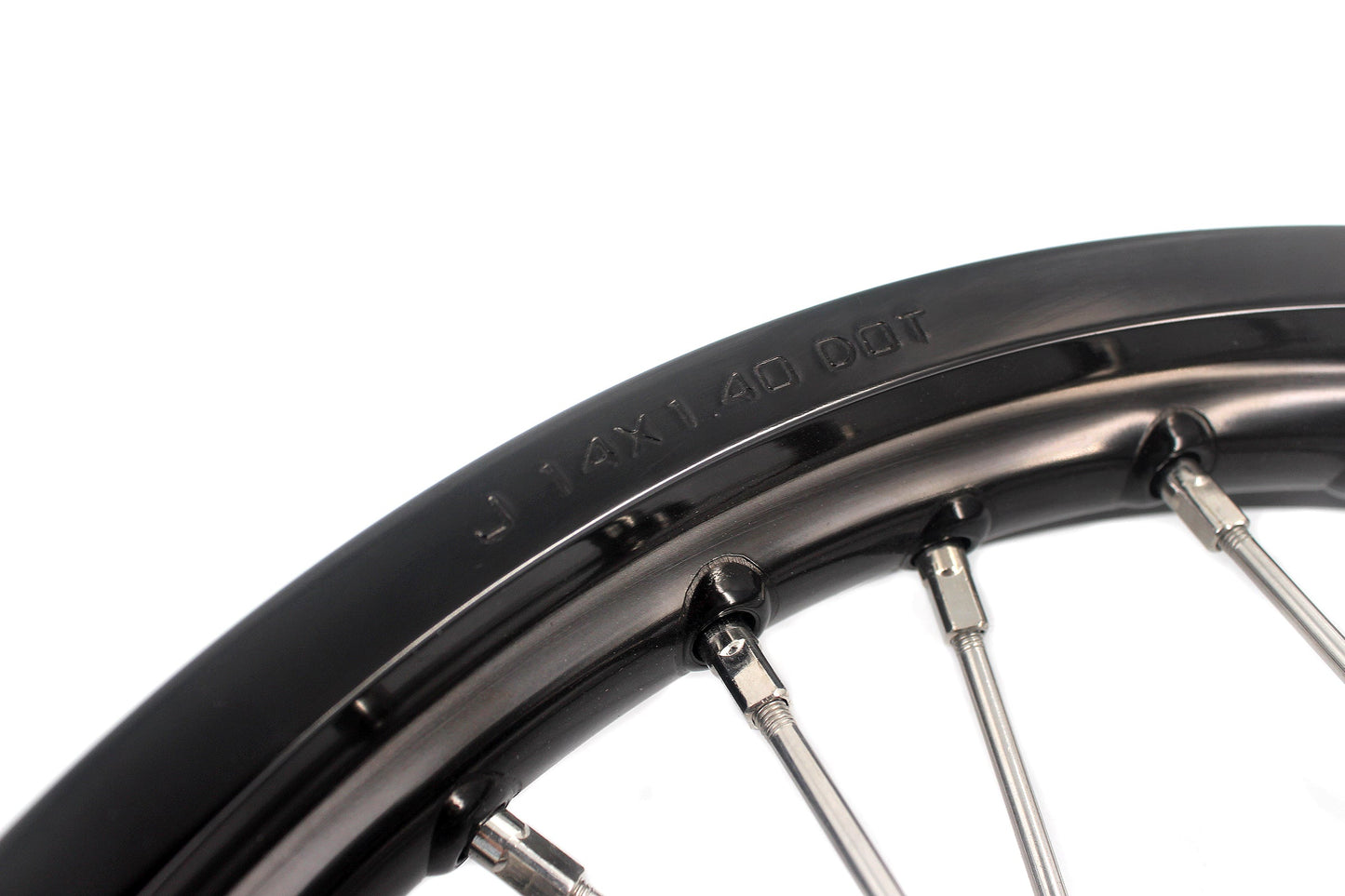KKE 14 & 12 Small Kid's Wheels Rims Set for KTM 65 SX 2002-2024 Silver&Black