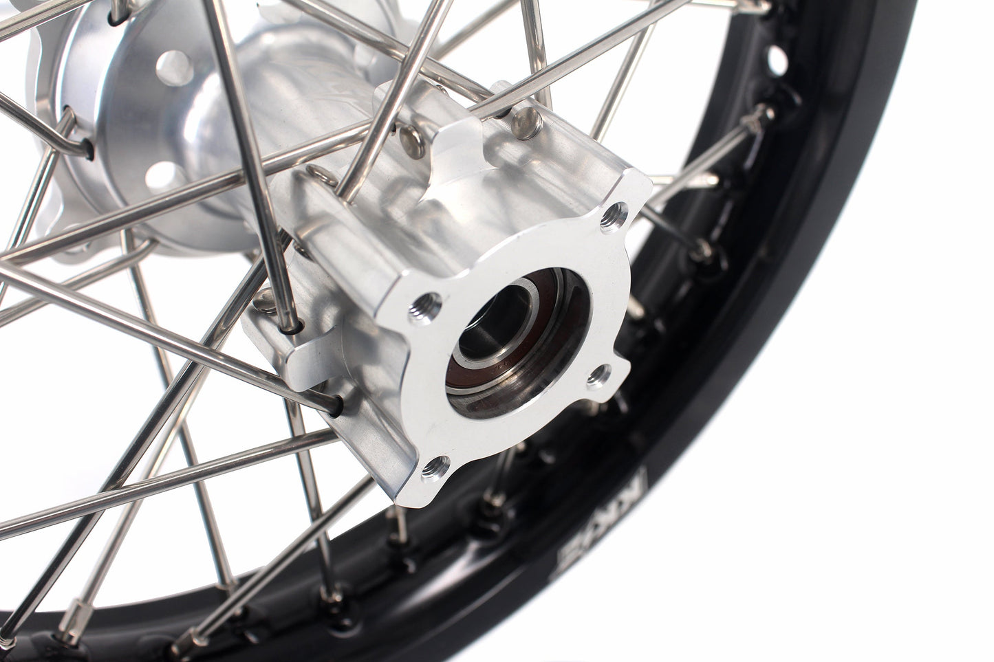 KKE 14 & 12 Small Kid's Wheels Rims Set for KTM 65 SX 2002-2024 Silver&Black